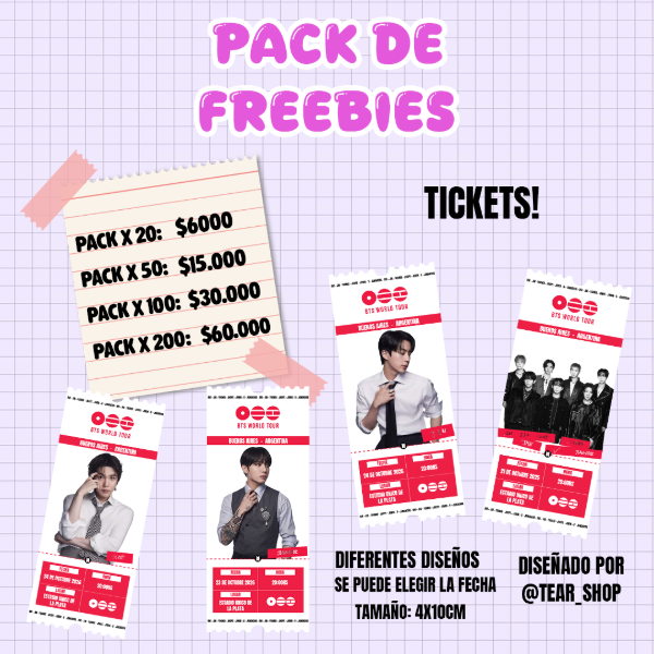 Producto - TICKETS FREEBIE