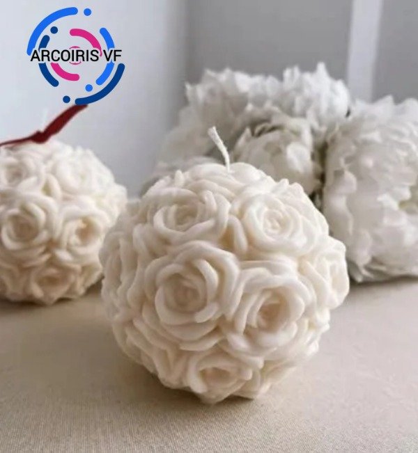 Producto - Molde esfera de rosas grande 90mm