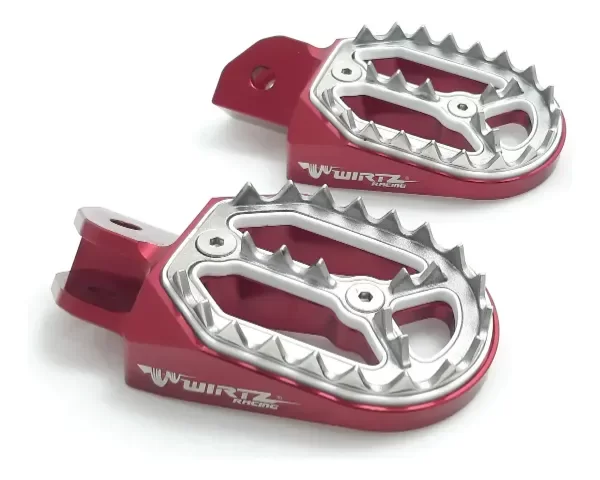 Producto - Pedalines Rojo Anchos Wirtz Tornado Xr 250 Xr 300 Crf 230 Xtz 250
