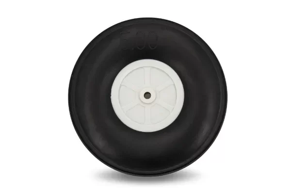 Producto - Rueda BenchCraft de poliuretano ultraligera de 5 pulg 127 mm. para eje de 5,1 mm