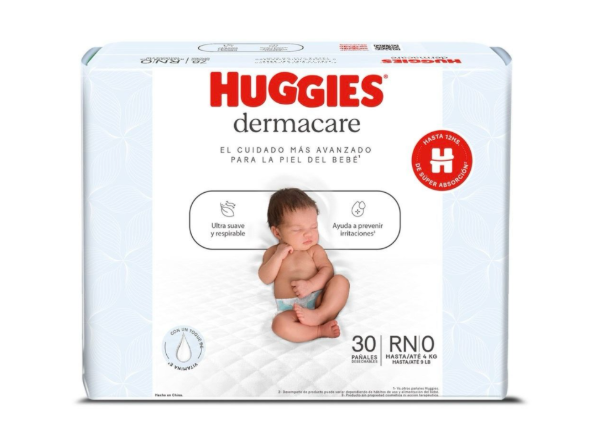 Producto - PAÑALES HUGGIES - DERMACARE - CUIDADO AVANZADO - RN - 30U