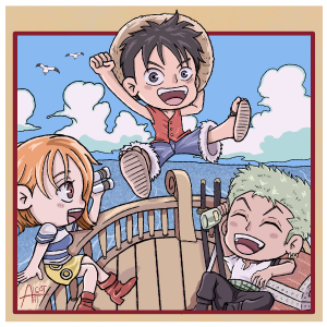 Producto - Print - One Piece - Luffy, Zoro y Nami