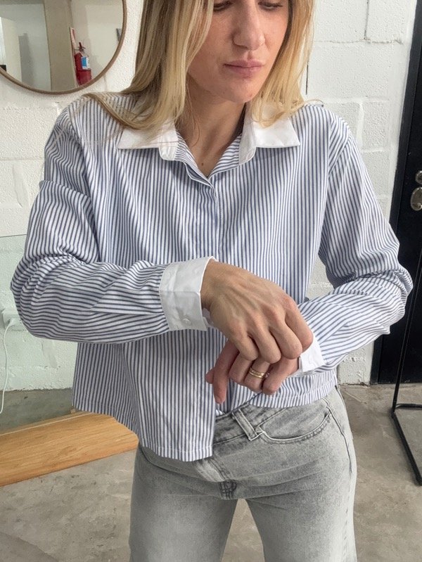 Producto - Camisa Rayada Poplin