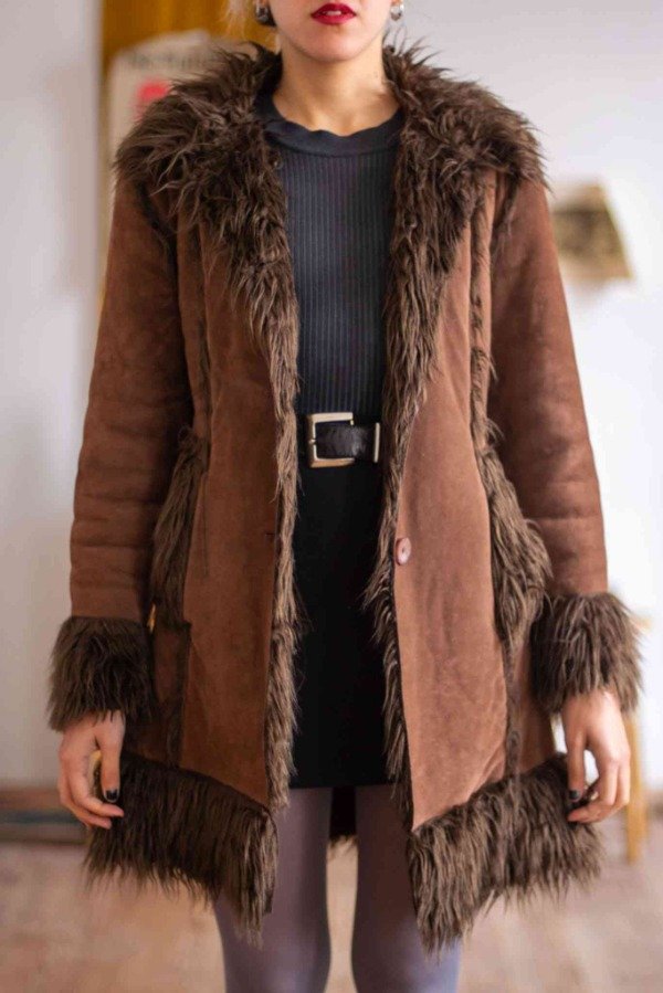 Producto - Tapado Mongolian Fur Talle: M
