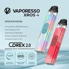 Producto - Vaporesso XROS 4 / Pod 1000 mAh / Calavera Vapors Mar del Plata