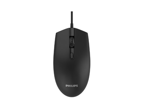 Producto - Mouse optico -usb -1200dpi -3 botones -black -Philips 2000 Series (SPK7204B)