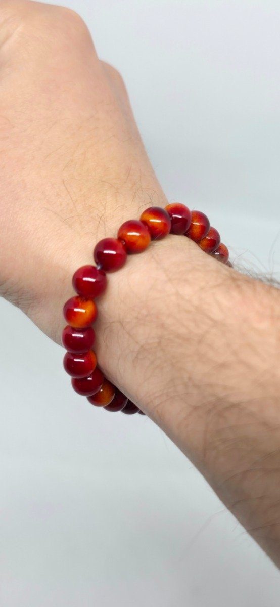 Producto - Pulsera ágata roja natural - 1