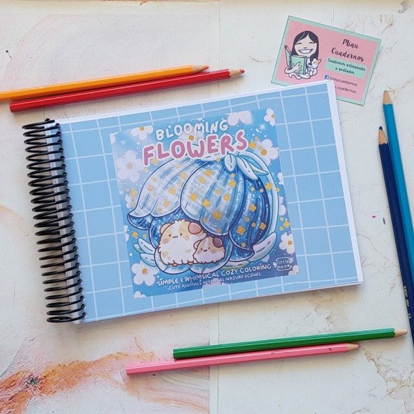 Producto - Cuaderno para pintar- flores