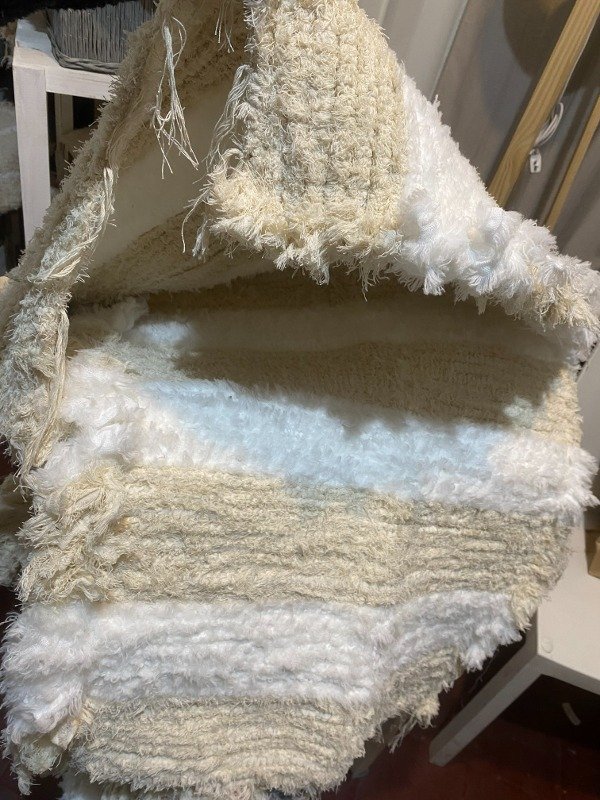 Producto - PROMO Alfombra 1,10x60cm Cruda Banda ancha blanca