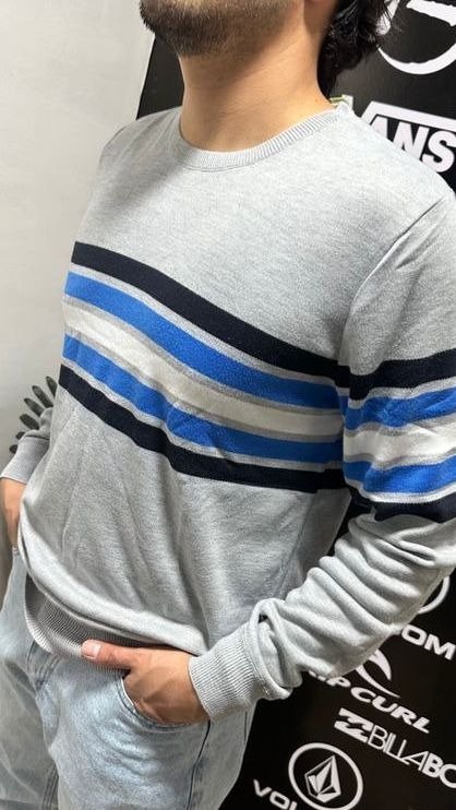 Producto - Sweater rayado gris