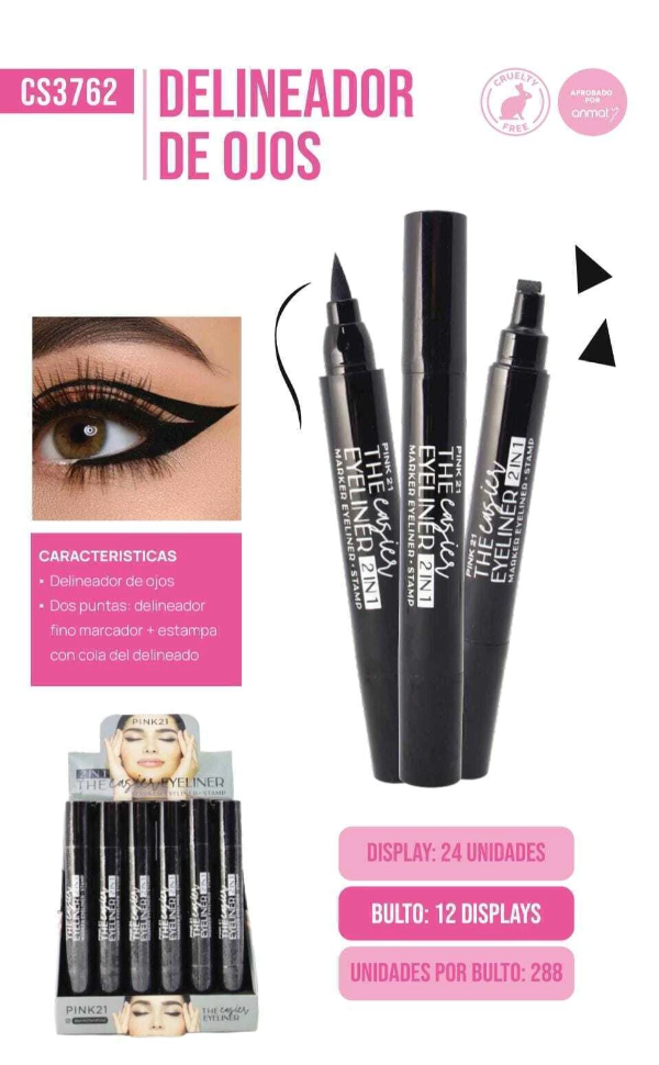 Producto - Delineador liquido+stamp CS3762/459297 PINK 21
