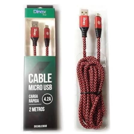 Producto - Cable USB Carga Rápida Dinax V8 Mallado