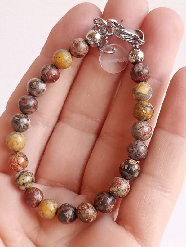 Producto - Pulsera piedras jaspe leopardito