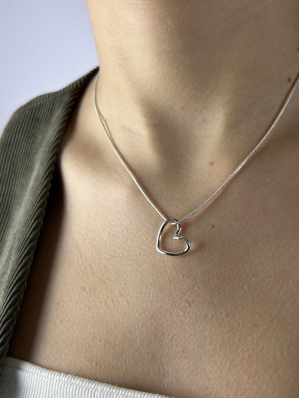 Producto - CADENA DE PLATA CORAZÓN 3349