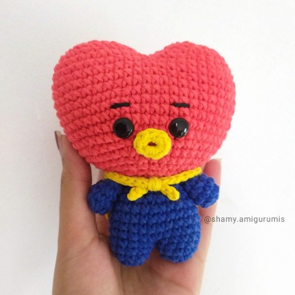 Producto - Tata BT21 V BTS Peluche Amigurumi Tejido a Crochet