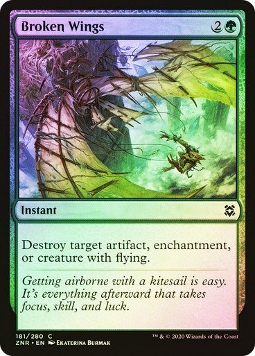 Producto - Broken Wings Foil  Zendikar Rising