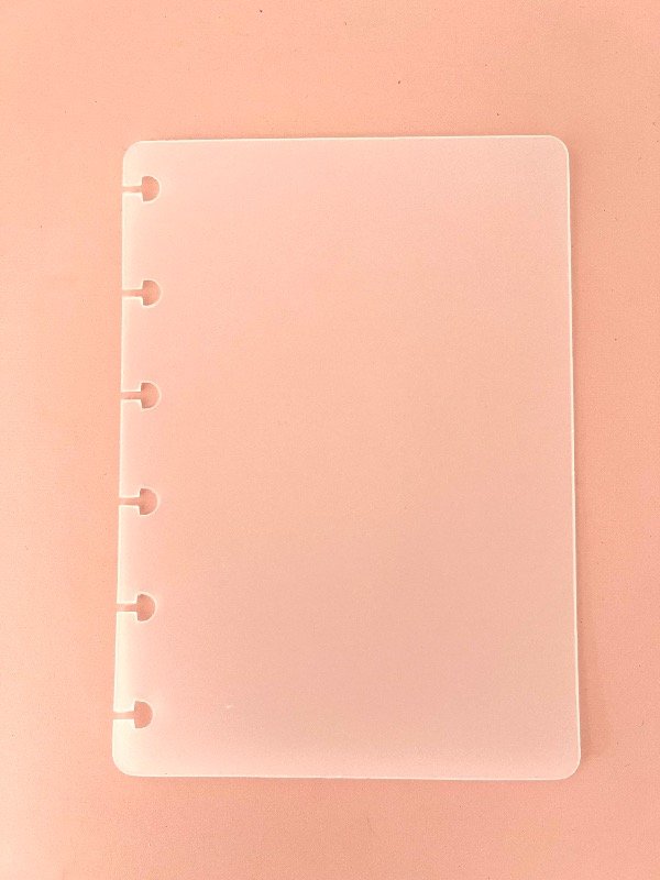 Producto - 10 Tapas A6 1000 micrones (1mm) PERFORADAS EN EL LOMO Y REDONDEADAS