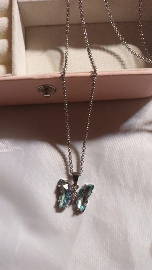 Producto - Collar butterfly celeste