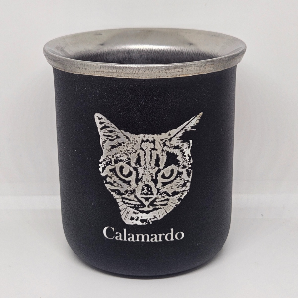 Producto - Mate acero grabado