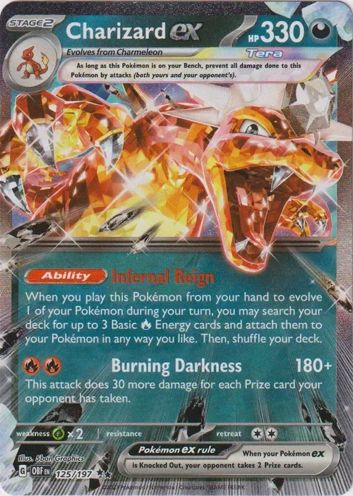 Producto - Charizard ex - 125/197 - Obsidian Flames - Holo