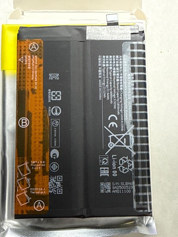 Producto - BATERIA BN6F PARA REDMI NOTE 15 4G - CALIDAD ORIGINAL