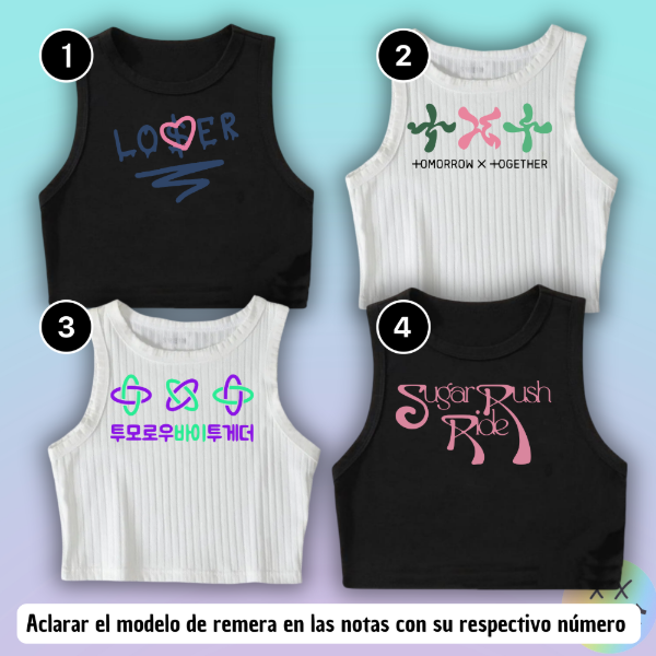 Producto - Musculosas TXT #1