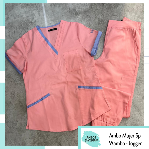 Producto - Ambo Jogger Rosa detalle Lavanda Spandex Superfit