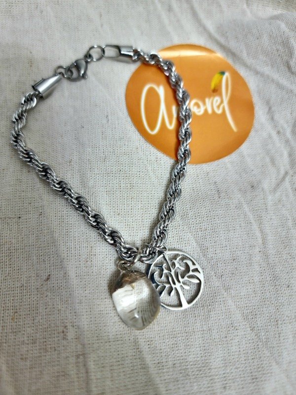 Producto - Pulsera Cuarzo Cristal y Árbol