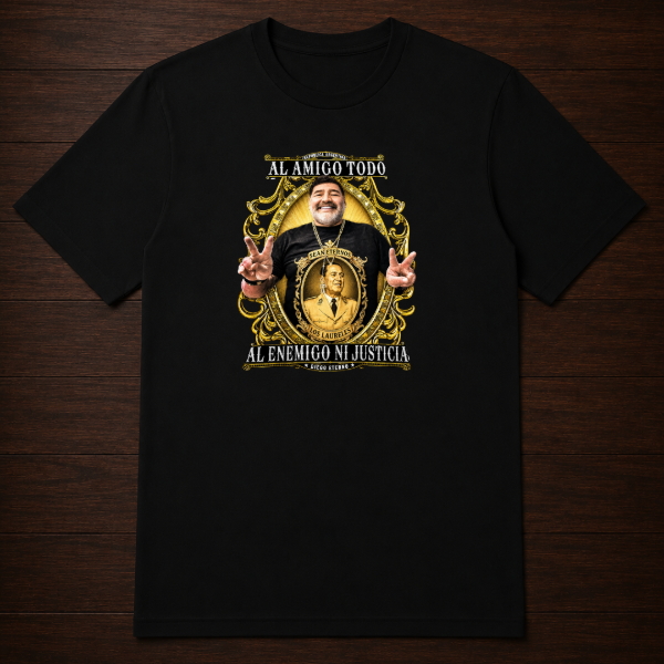Producto - Remera - Maradona 5 al amigo todo al enemigo ni justicia - 0