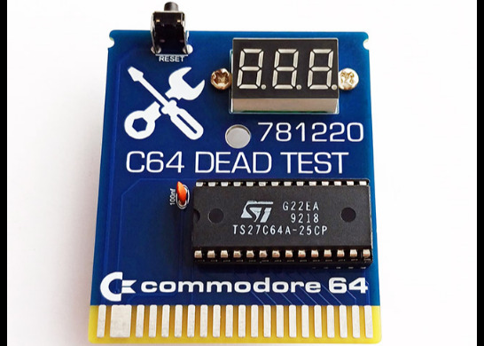 Producto - Cartucho Dead Test Destestmax con Voltímetro para Commodore 64