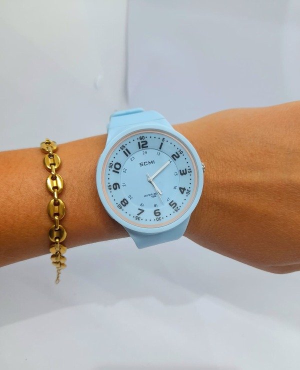 Producto - Reloj Taylor celeste pastel
