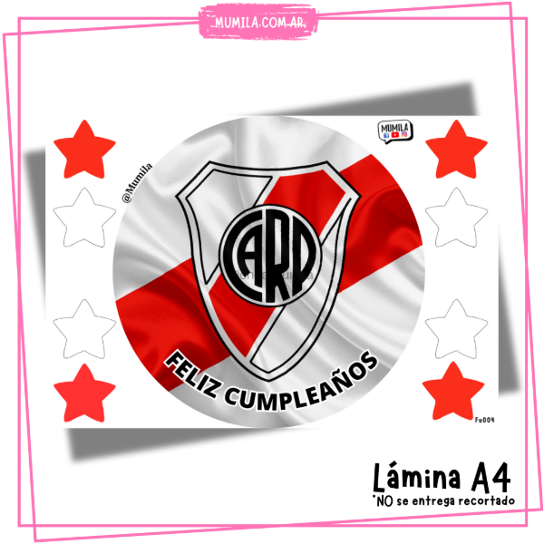 Producto - Lamina comestible River EN STOCK