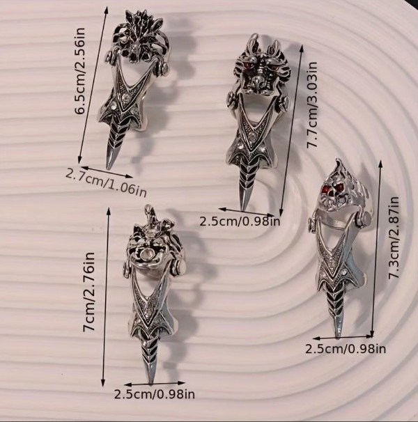 Producto - Anillo Garra Dragón Grande - 5