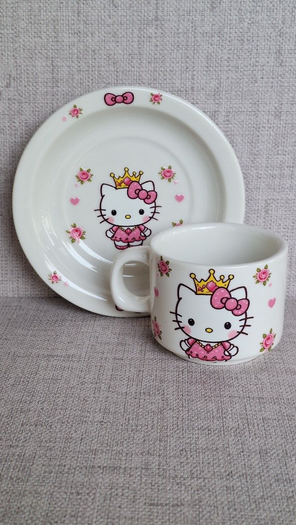 Producto - Tacita con plato Kitty - 2