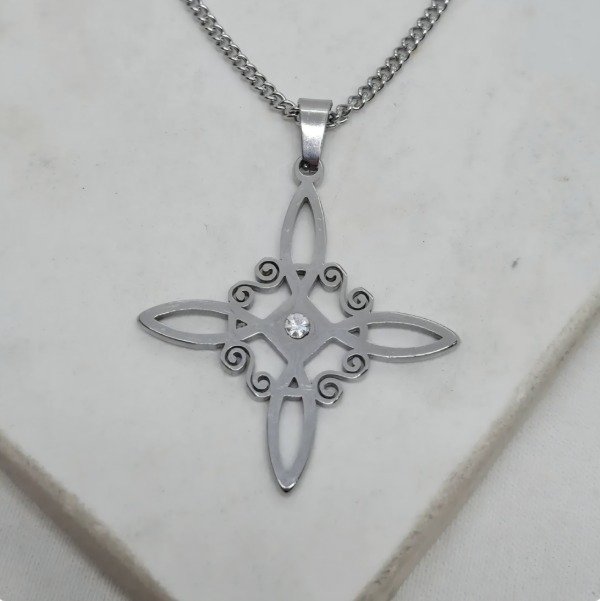 Producto - Collar nudo de bruja silver