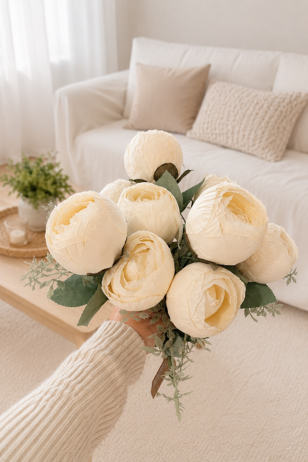 Producto - Ramo flores Blancas Pompon