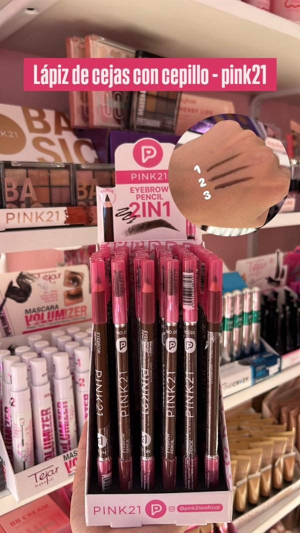 Producto - Lápiz para cejas con cepillo - pink21