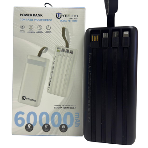 Producto - POWER BANK CARGA RAPIDA 25W PB-Y1202