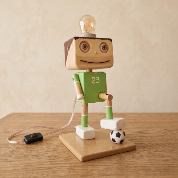 Producto - Velador Artesanal Futbol Personalizado
