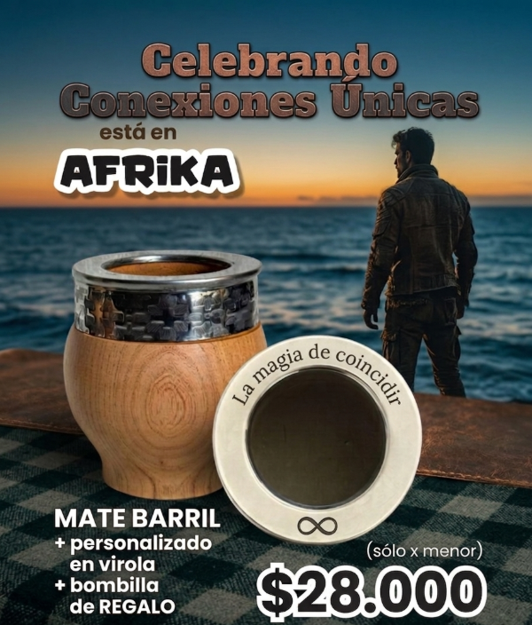 Producto - Mate Barril Imperial + grabado y bombilla