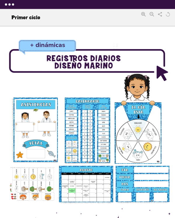Producto - REGISTROS DIARIOS - DISEÑO MARINO