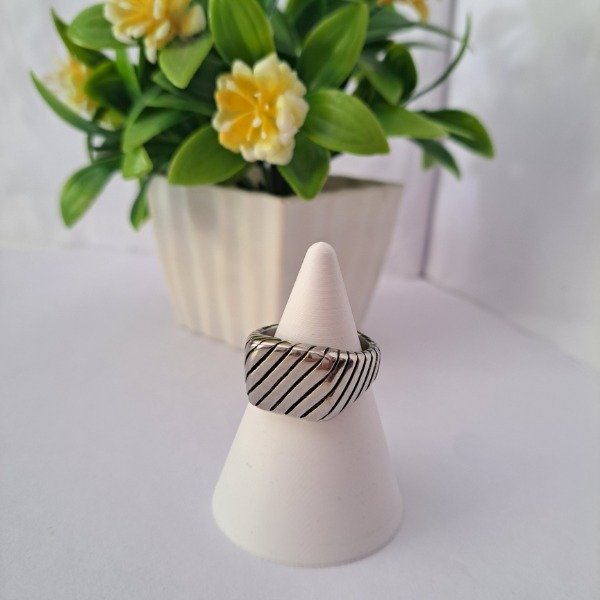 Producto - Anillo Sello Líneas - Código: 000490 - 0