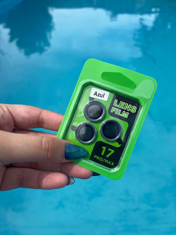 Producto - Iph 17 pro y iph 17 pro max protector de camara liso azul