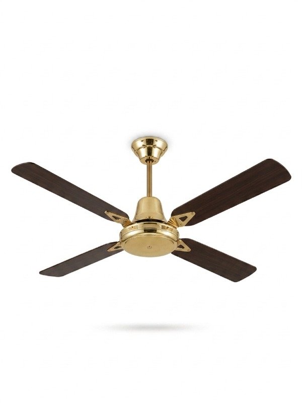 Producto - Ventilador de techo sin luz 4 palas Marrón y dorado Airtech