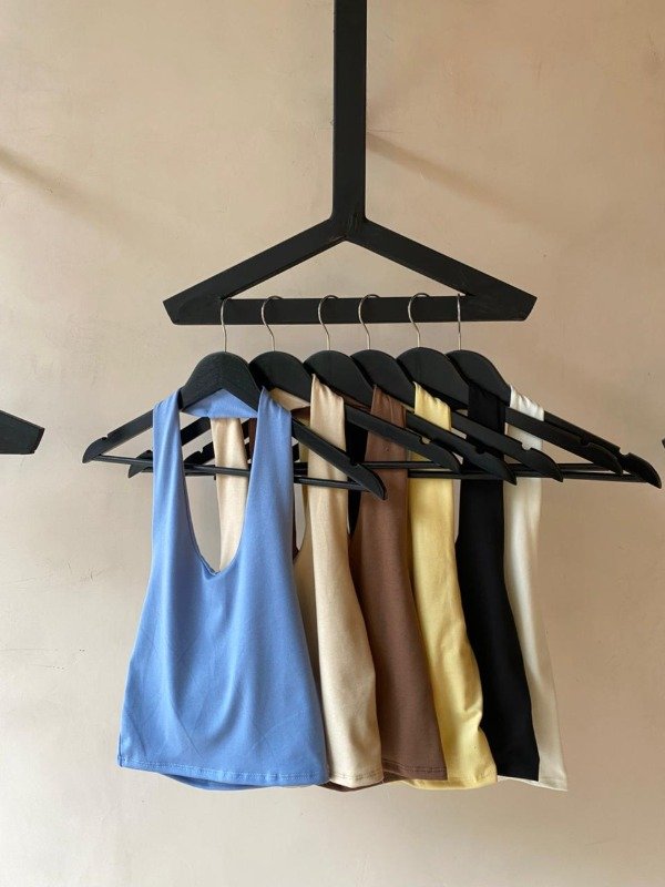 Producto - TOP CELESTE ALGODON