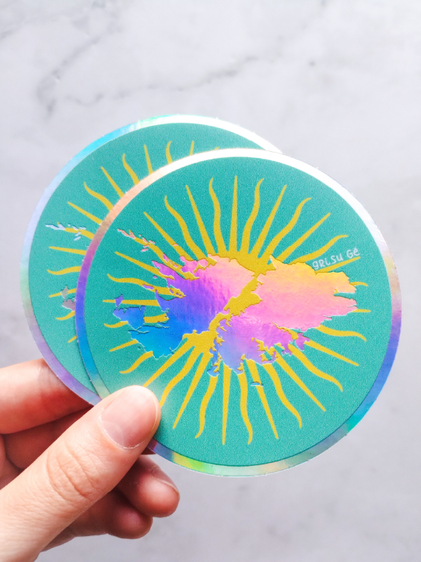 Producto - Sticker holográfico