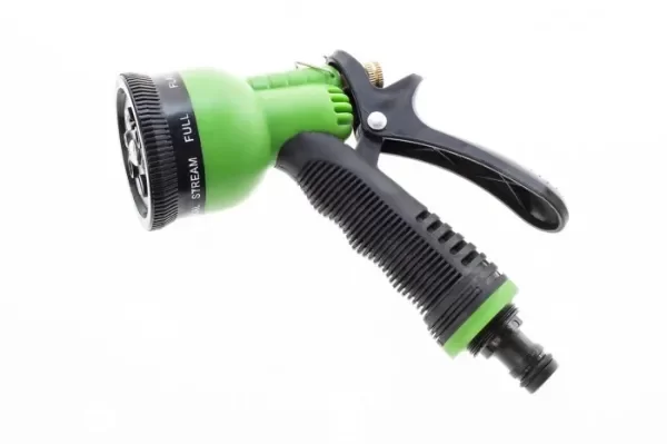 Producto - Pistola de Riego Profesional 8 Funciones - Cabezal Giratorio Multiuso