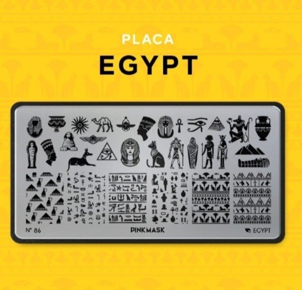 Producto - Placa Stamping Pink Mask Egypt #86