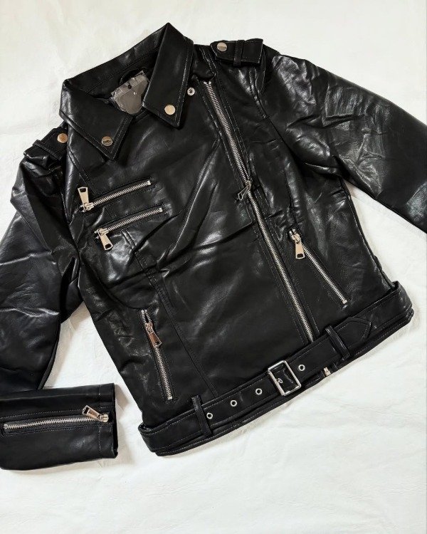 Producto - CAMPERA NEGRA ECOCUERO