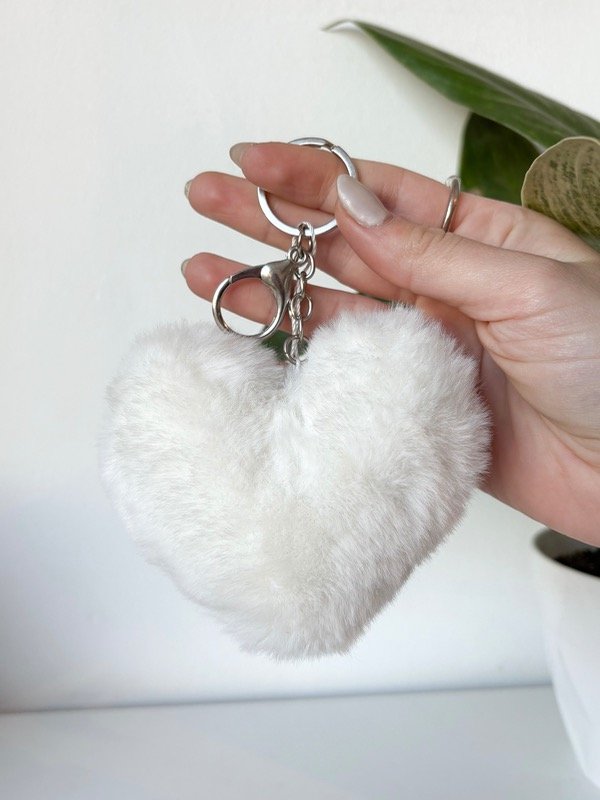 Producto - Llavero pompón (Blanco)